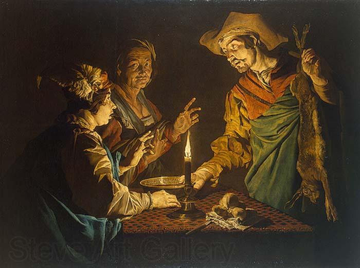 Matthias Stomer Selling the Birthright Germany oil painting art